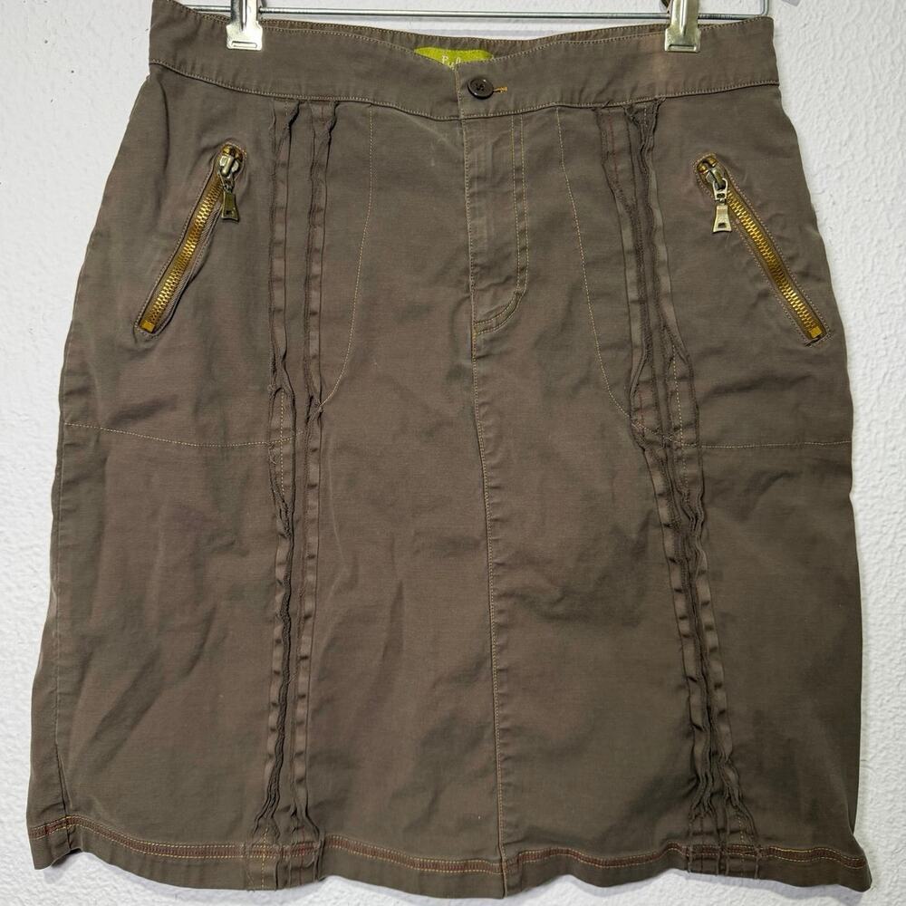 Y2K Pulp Utility Mini Skirt Zip Size M Grunge Indie Streetwear Vintage‎ Edgy